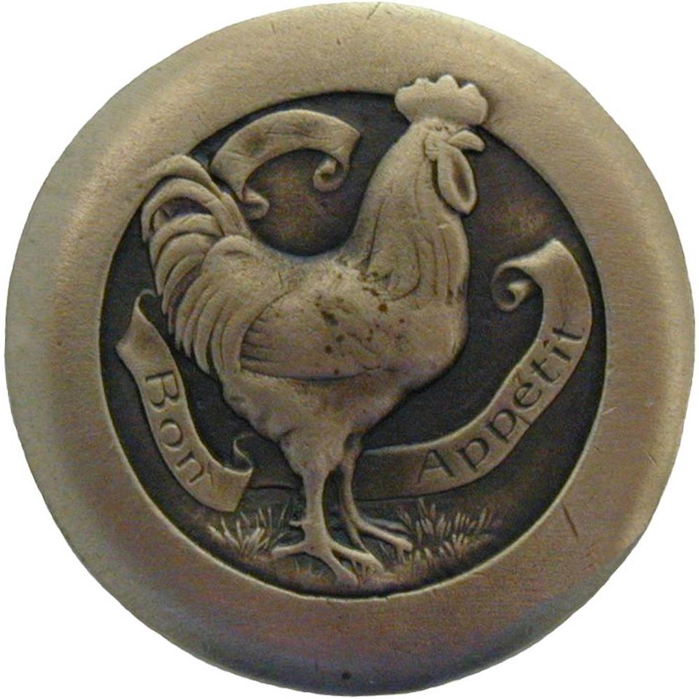 Notting Hill NHK-167-AB Rooster Knob Antique Brass